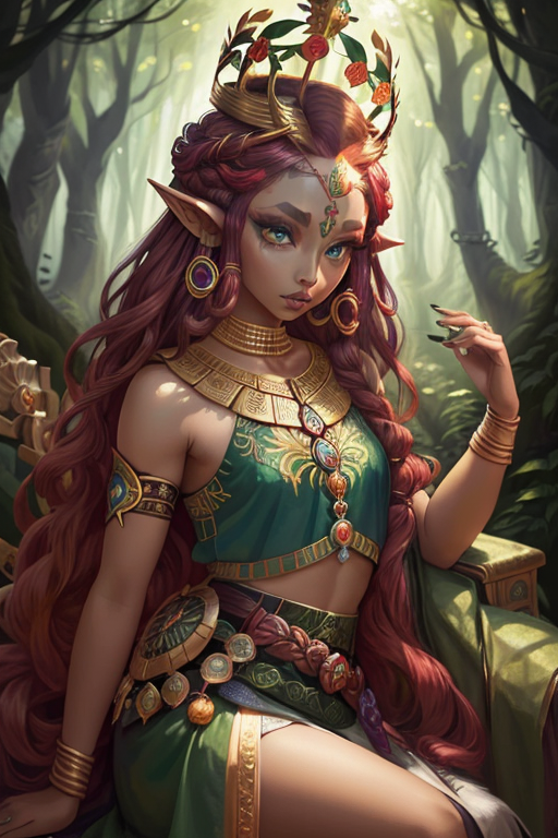 2022494127-4070581466-woman in a mythical forest, masterpiece, perfect face, intricate details, horror theme _lora_riju_zelda-08_v3_0.8_ riju_zelda, (.png